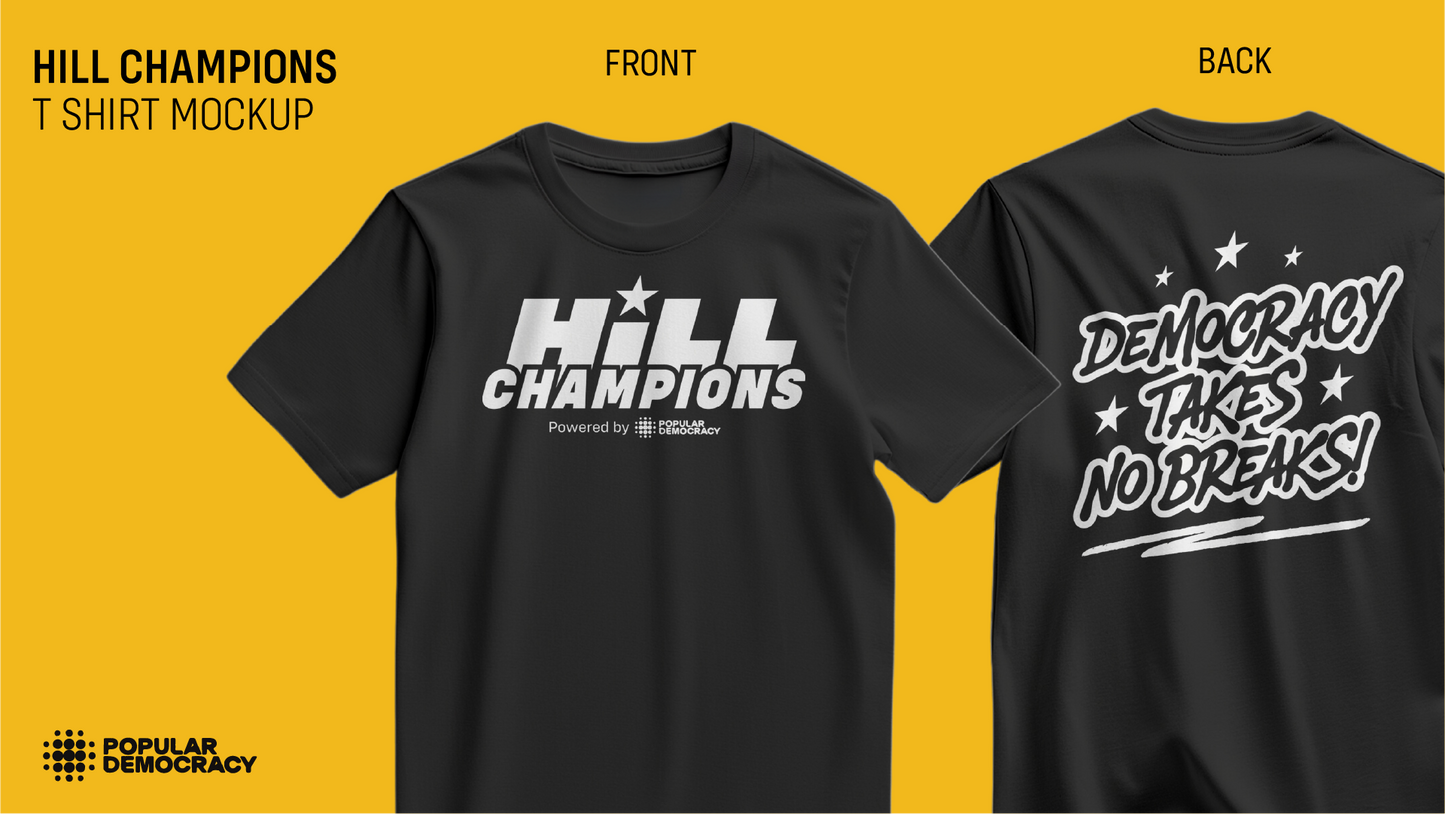 Hill Champions T-Shirt (max 20 per order)