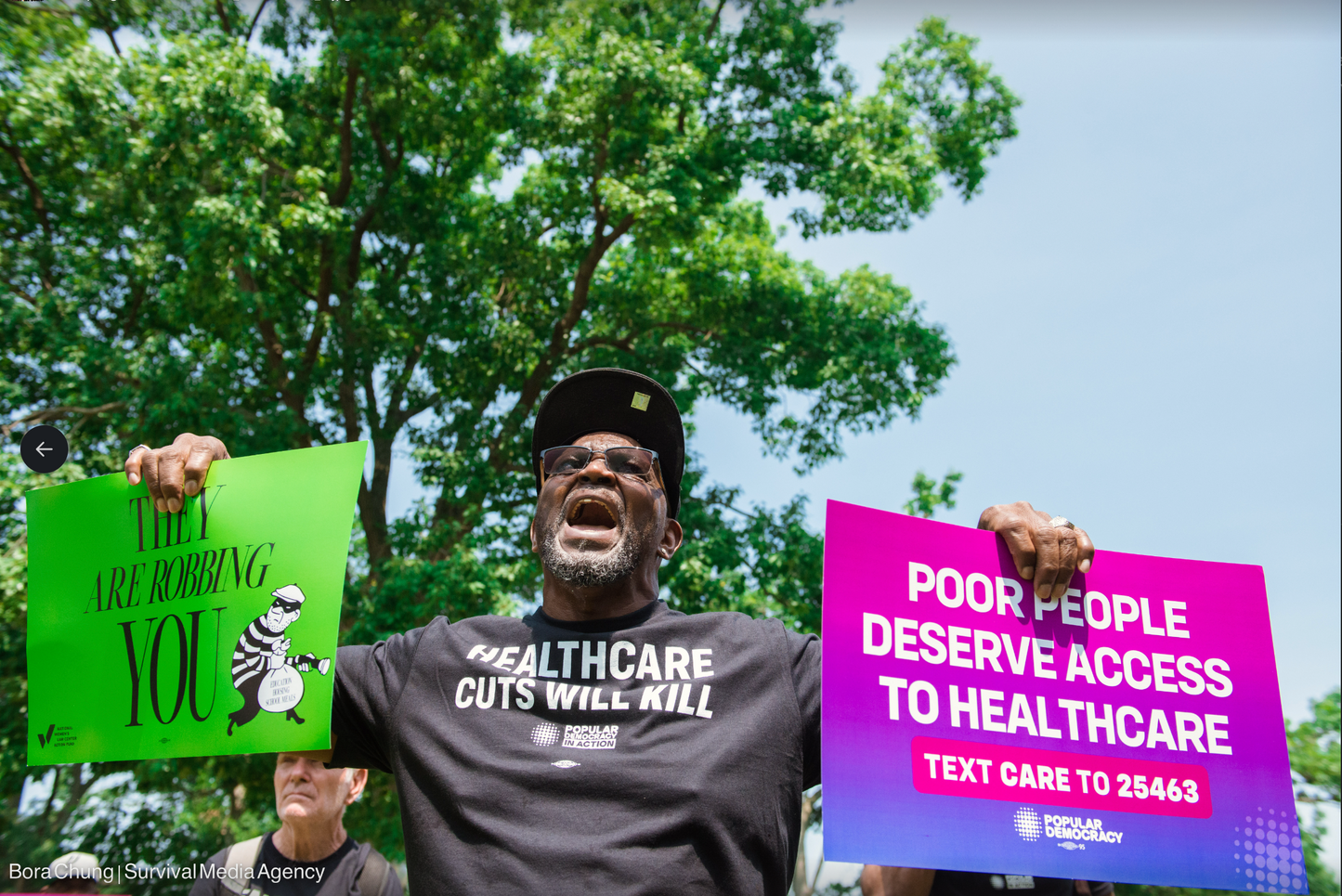 Healthcare Cuts Will Kill (Black Tee)