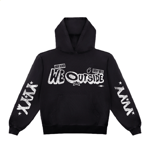 We Outside Barriers x Union LA x Smoke DZA x Popular Democracy (Jet Black Pullover Hoodie)